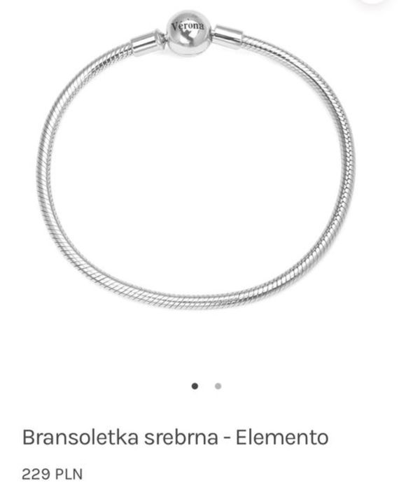 bransoletka Verona (pandora) z dwoma zawieszkami
