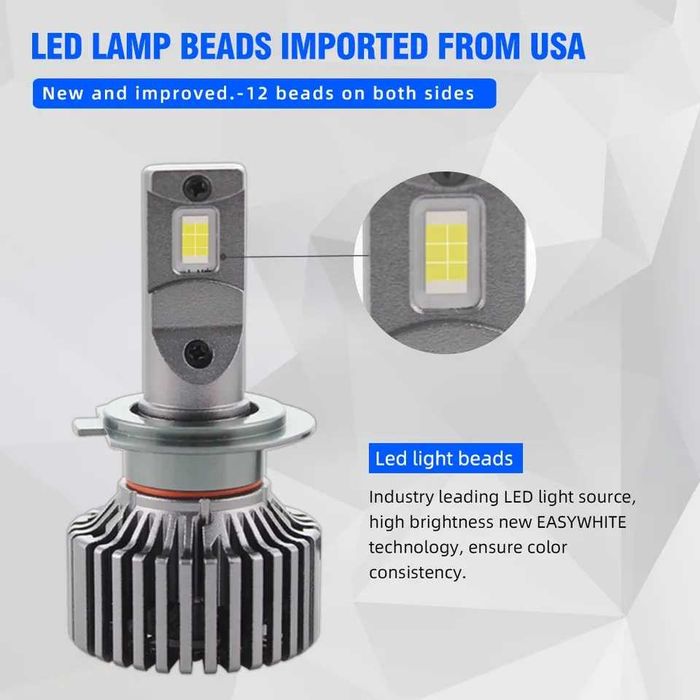 Лед Светодиодные автолампы Р8, 20 000 Лм, 100 вт, все цоколи.