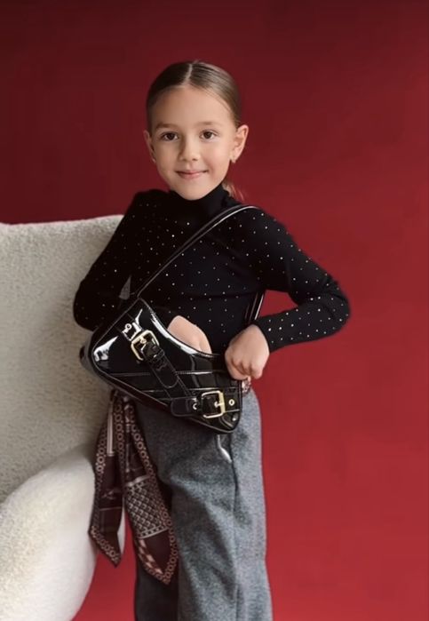 Водолазка з ніжними камінчиками гольф на 4 5 6 7 8 9 11 12 13 14 років