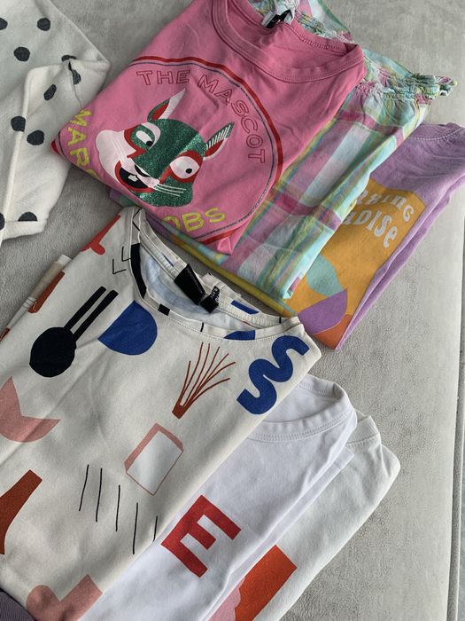 Paka ubrań 128/134 dla dziewczynki Zara, Marc Jacobs, Booso, Papu, HM