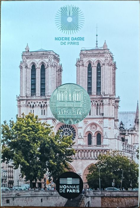 França 2025 - 10€ Prata Notre Dame - Coincart