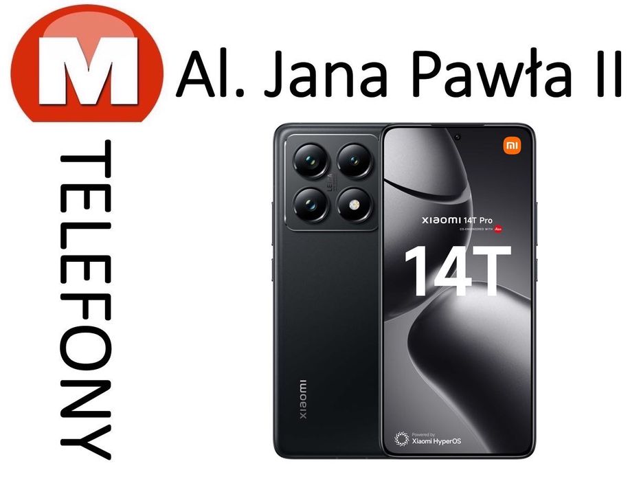 NOWY Xiaomi 14T Pro 12/512GB Titan Polska Dystrybucja AL JANA PAWŁA