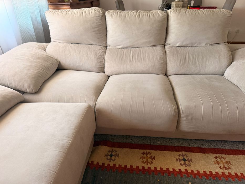Sofá 3 lugares com chaise long amuvivel