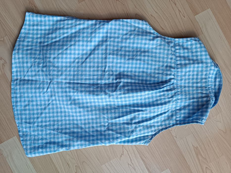 Koszula bluzka Cropp krótki rękaw rozm.Xs S kratka