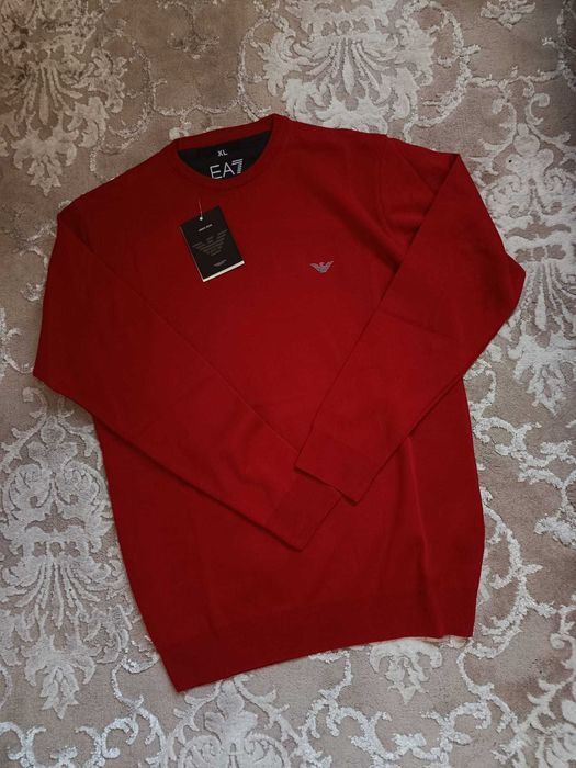 Sweter bawełniany Emporio Armani, XL regular fit przecena