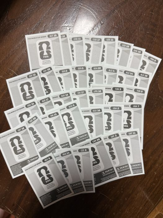 Pack 36 cromos Mundial