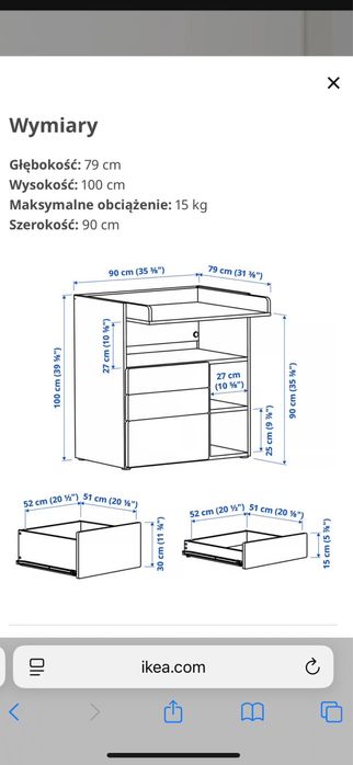 Przewijak Smastad Ikea
