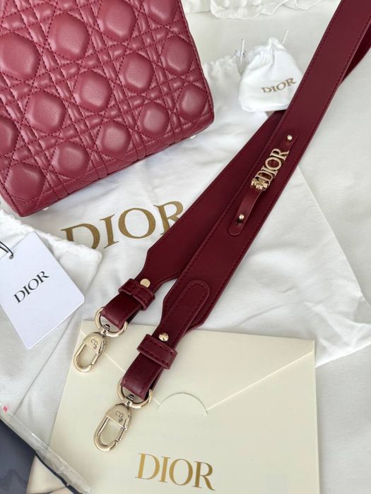 Torebka Dior lady burgundy
