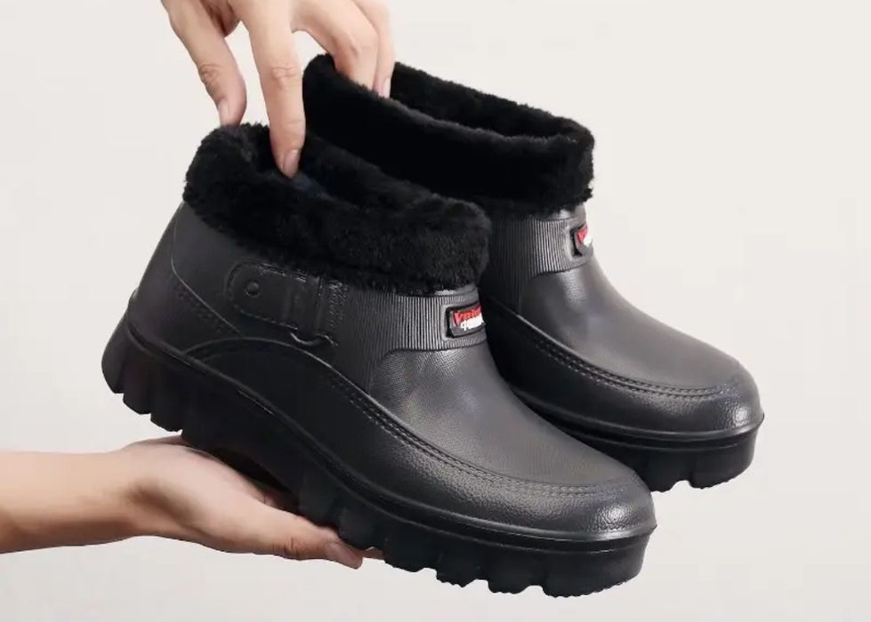 Чоловічі гумові снігові зимові чоботи р.44-45