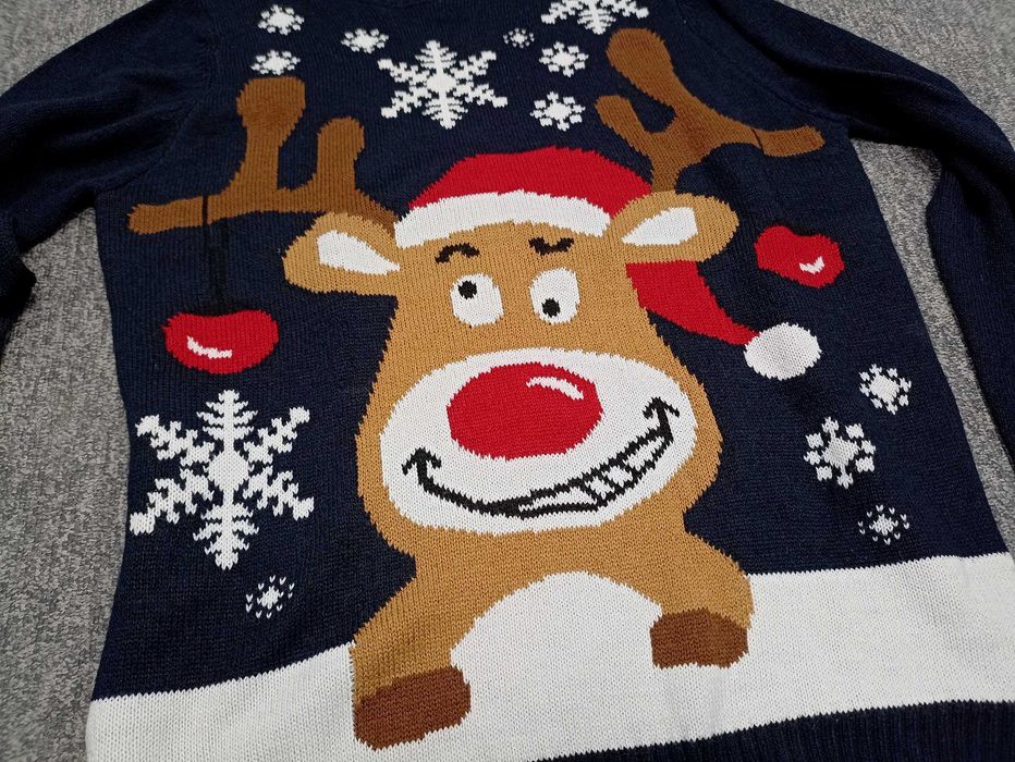 Oryginalny świąteczny sweter męski - jedyny taki - LIVERGY - rozmiar L