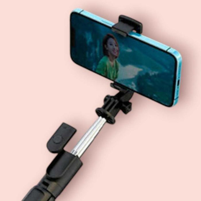 Штатив для телефона селфи палка Selfie XO-SS09 тренога с кнопкой пультом Bluetooth