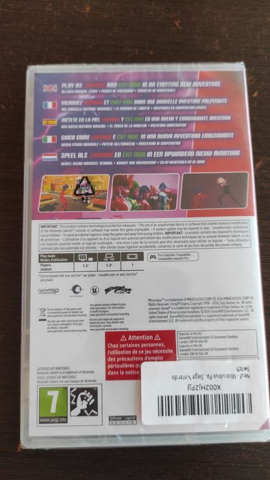 Jogos Nintendo Switch Miraculous Paris Under Siege Novo Selado