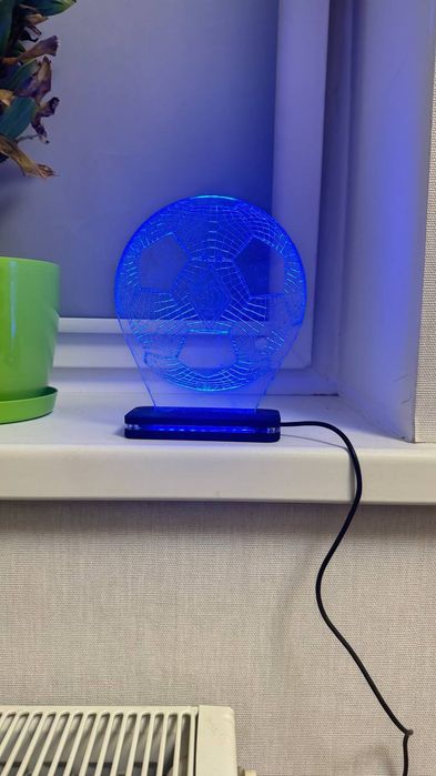 3D LED- лампа "Футбольний м'яч"