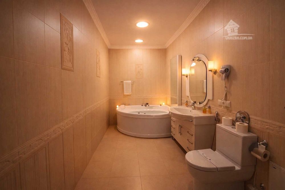 Посуточно.10км от Киева,5 спален,баня,теплый бассейн,бильярд,генератор