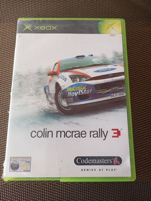 Colin Mcrae Rally 3 Xbox caixa manual e capa