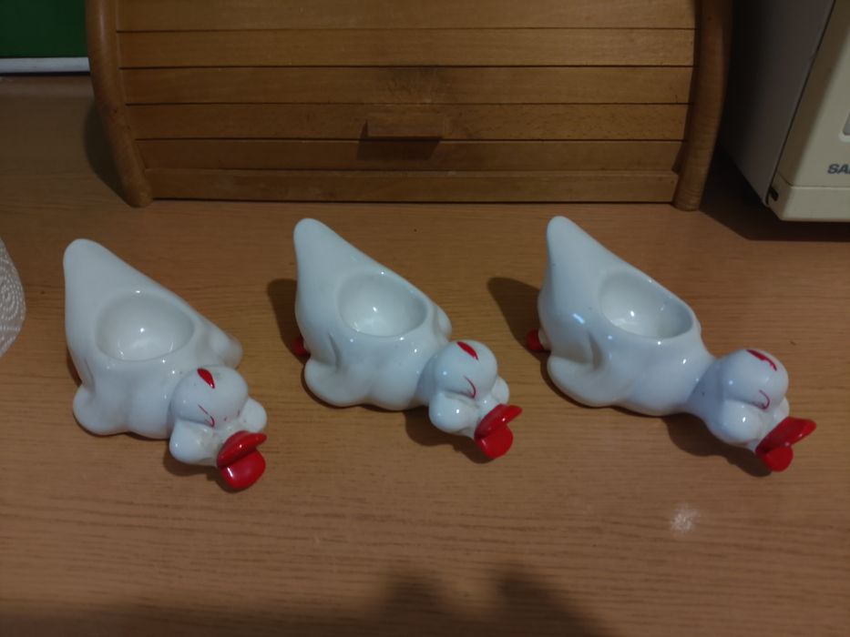 Porcelanowe podstawki na jajka szt.3