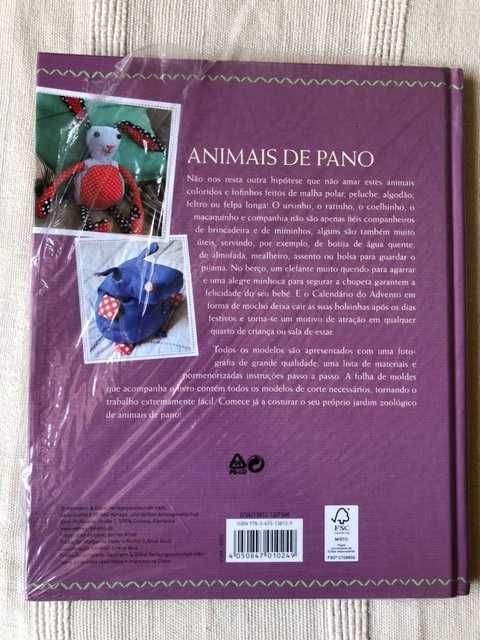 Livro "Animais de Pano" (NOVO)