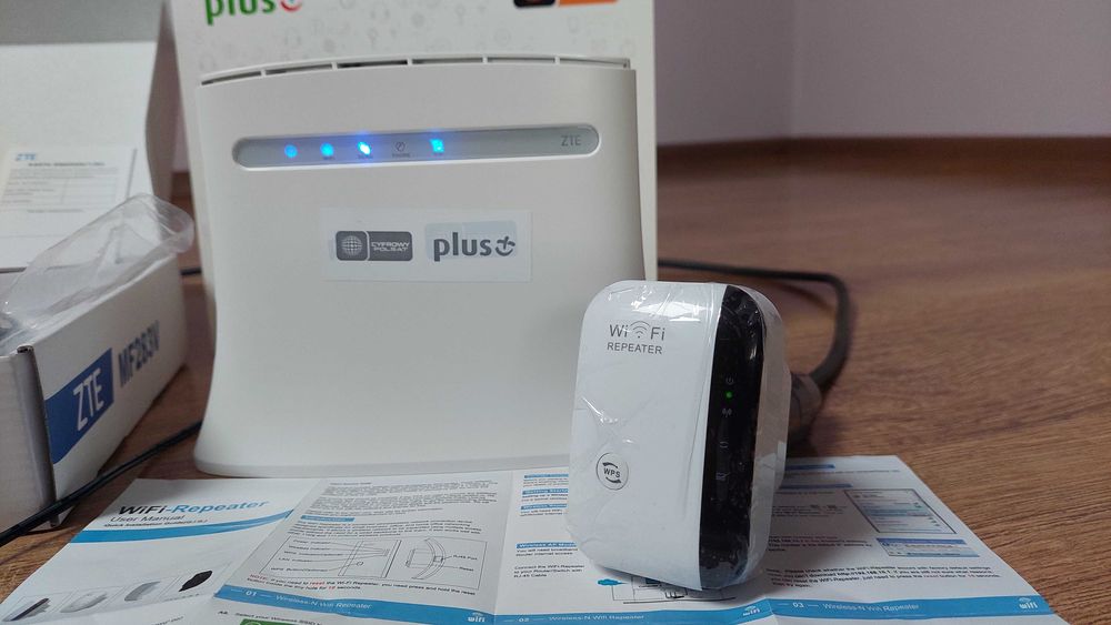 Router ZTE MF283v NA KARTE SIM RUTER WI-FI + gratis WiFi-Repeater