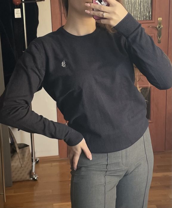 Granatowy sweter u.s. Polo Assn.