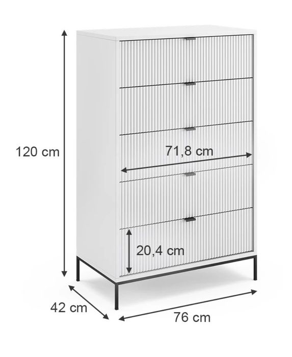 Sprzedam stelaż komody - metalowy, czarny, matowy