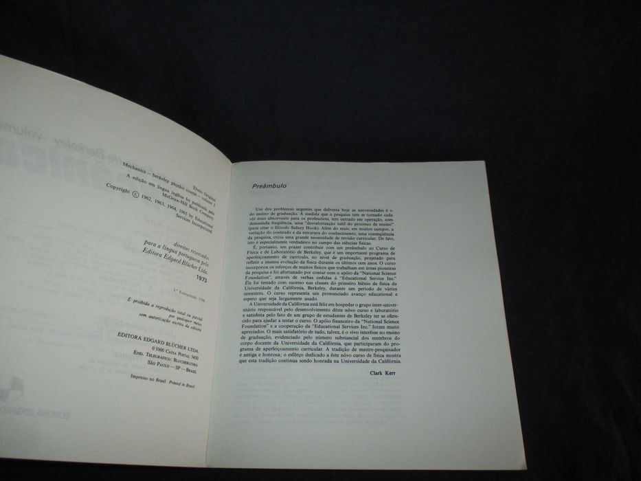 Livro Mecânica Curso De Física De Berkeley Volume 1