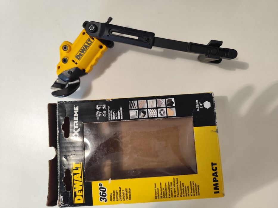 Nożyce do blachy na wkrętarke DeWalt
