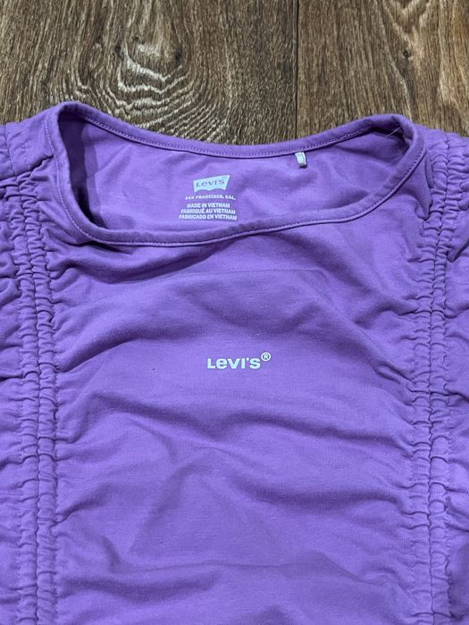 Сукня Levi’s jamie ruched dress, фіолетова, м