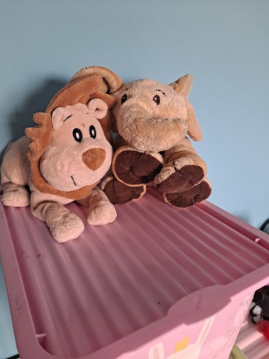 Zestaw super pluszaki maskotka lew słoń + gratis