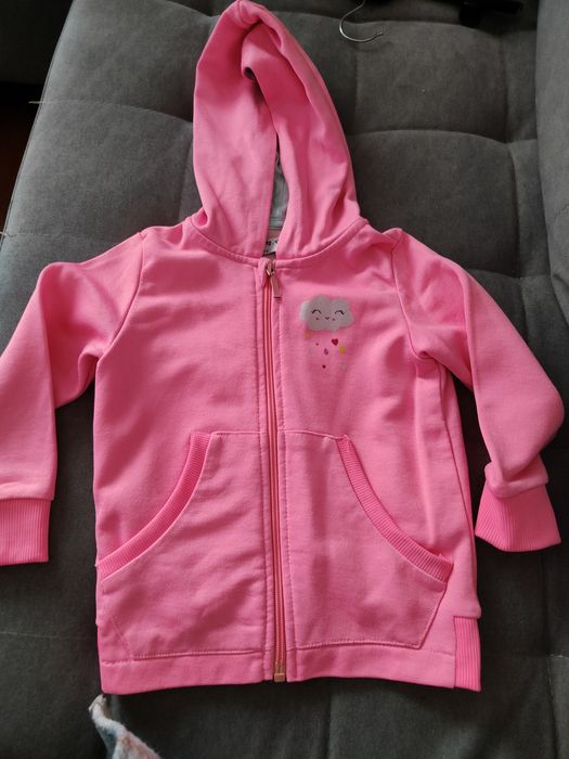 Bluza ciepła z kapturem zasuwana r.92