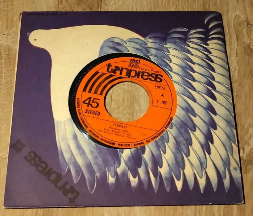 Winyl Singiel, FERRARI - Amore mio, Sing Signorina