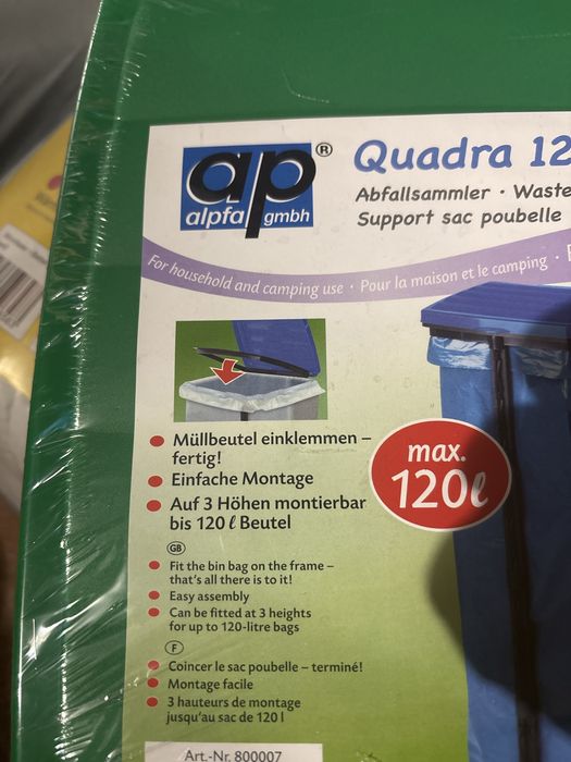 Kosz na śmieci lub trawy.