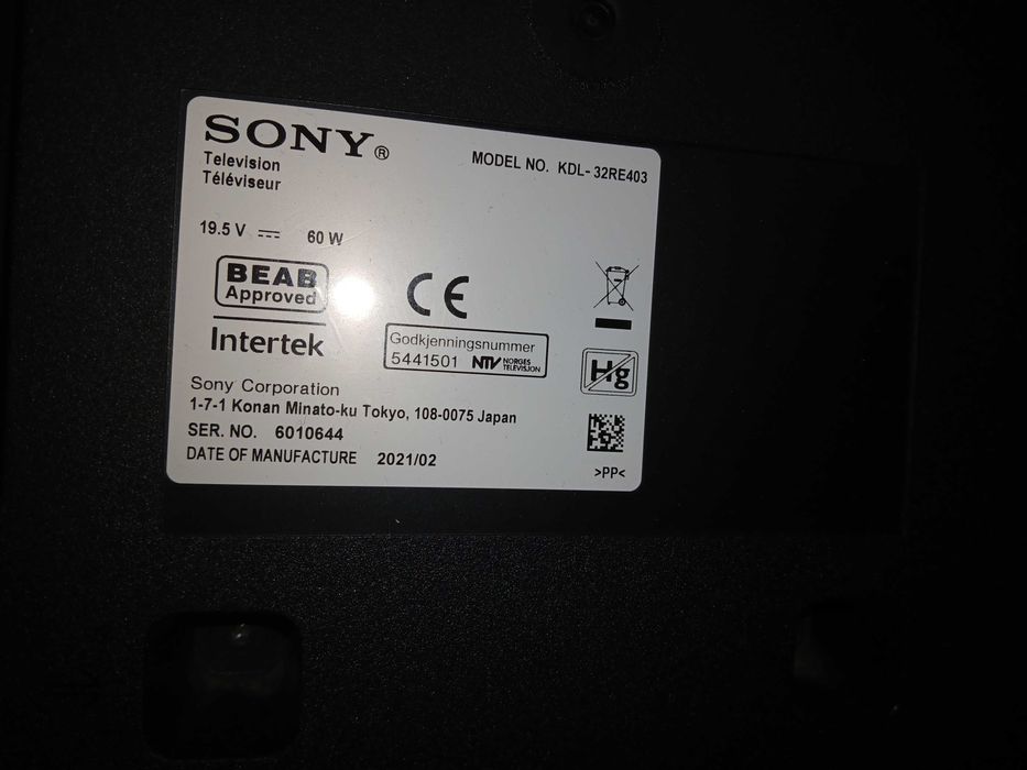 Tv Lcd Sony Bravia KDL - 32RE403