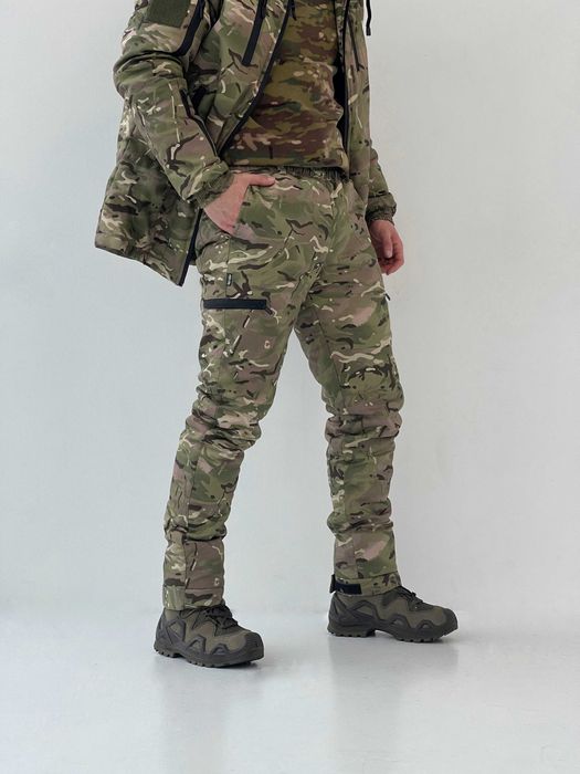 Військова форма утеплена зимова мультикам, костюм тактичний з флісом