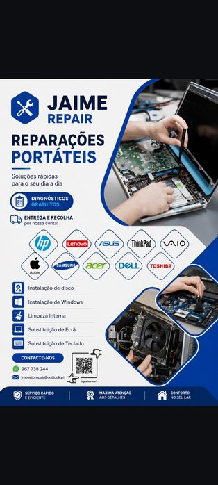 Reparação de Telemóveis e Portáteis