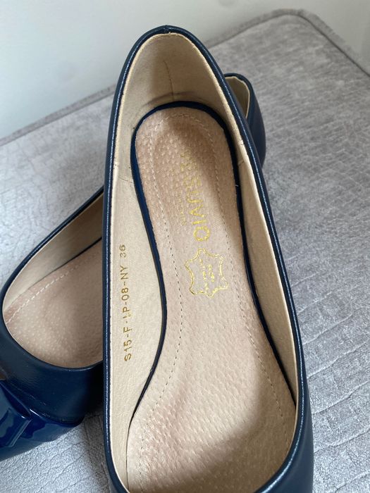 Buty balerinki w szpic, rozm. 36 cm