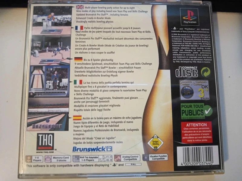 Brunswick Circuit Pro Bowling 2 - PS1 - Playstation 1 - Completo -PAL