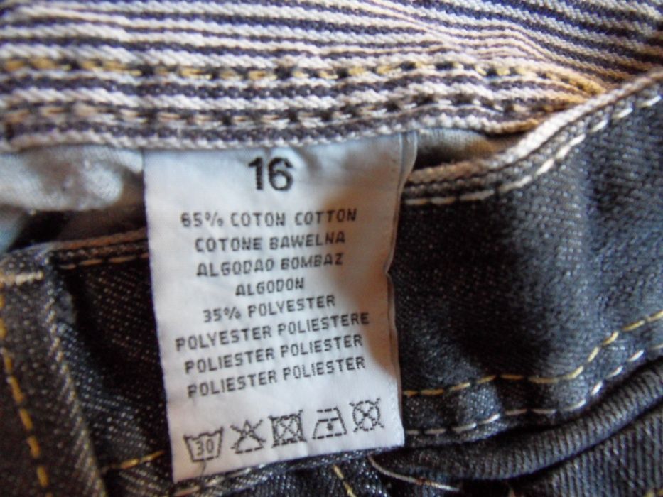 Jeansy młodzieżowe TK Denim straight rozmiar 16, na 170-175 cm wzrostu