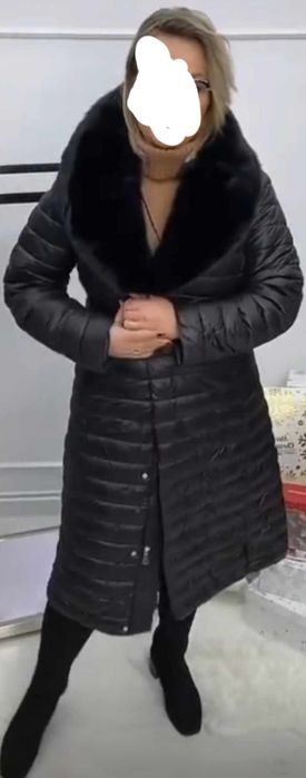Czarna Kurtka zimowa