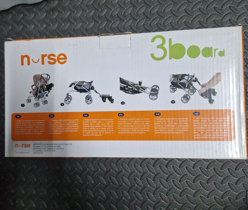 Skate Carrinho Bebé 3board