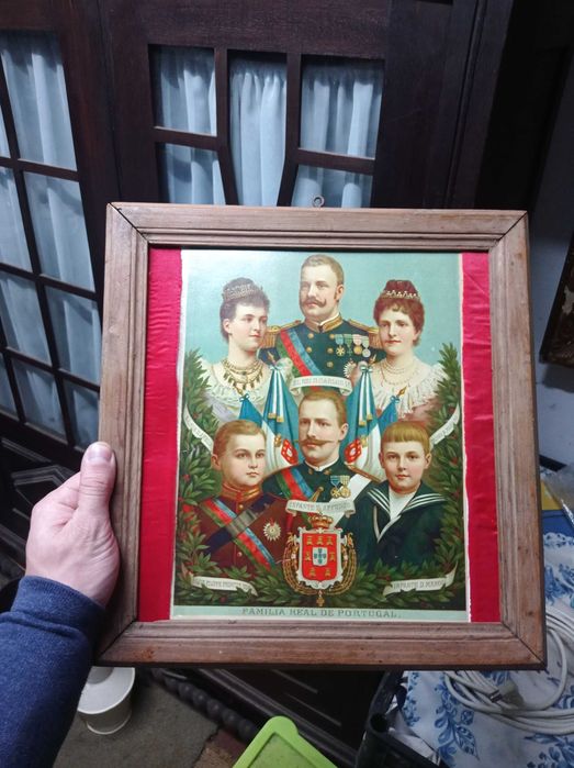Quadro Fotografia Muito Antigo Monarquia Portuguesa