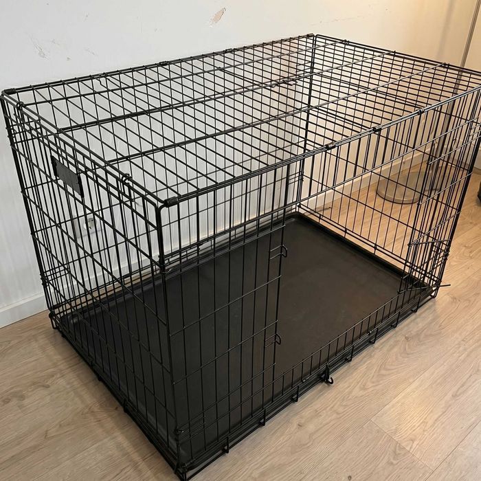Duża Klatka Kojec dla Psa Kota Transporter Metalowy Składany 90x60x67 cm