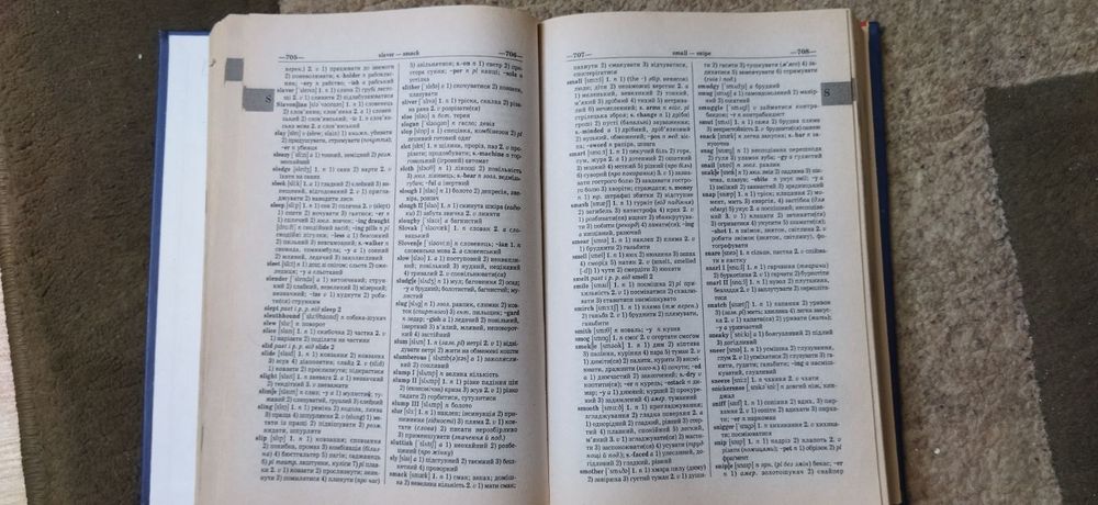 Словник англійська-українська.