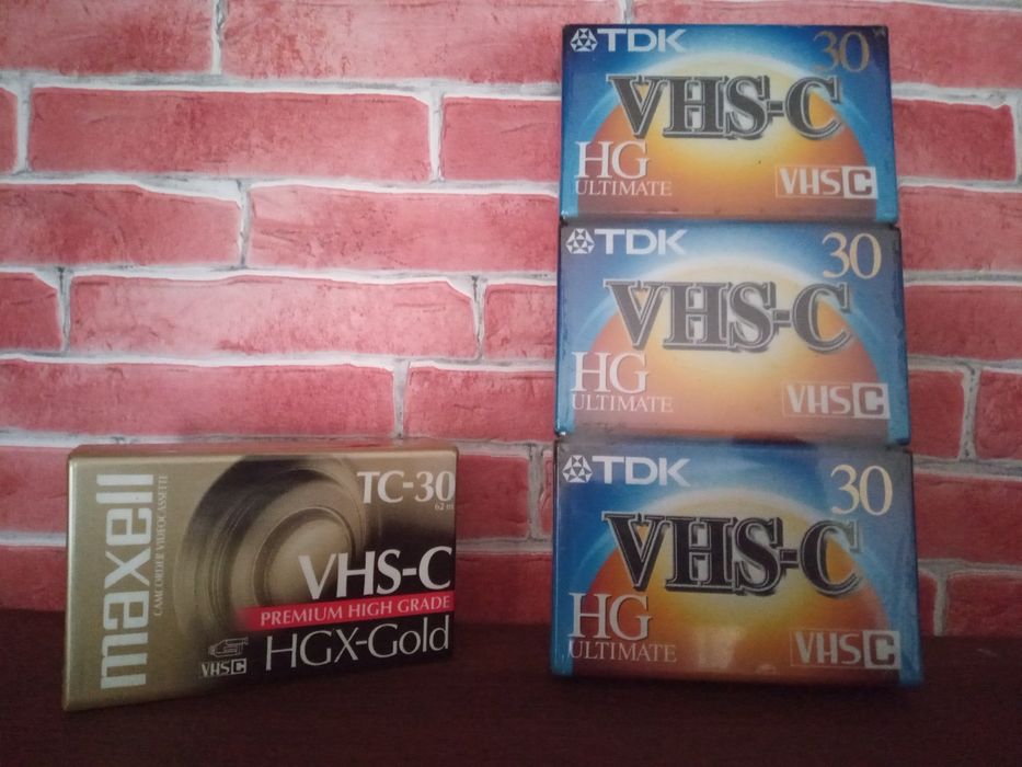 Pack 4 cassetes VHS C TDK / Maxell64283925651969120