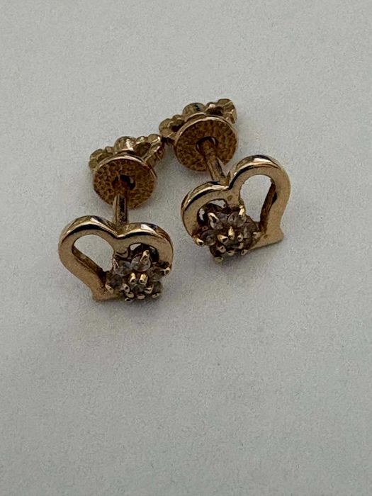 Золоті сережки гвоздики 585