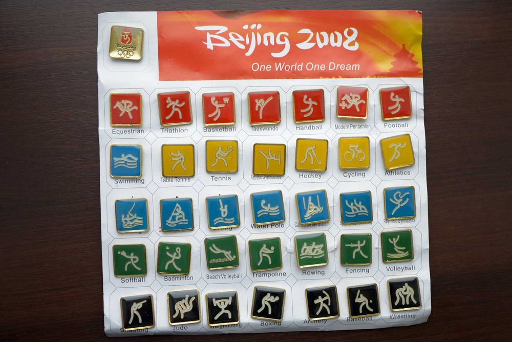 Набор значков Олимпиада 36 штук