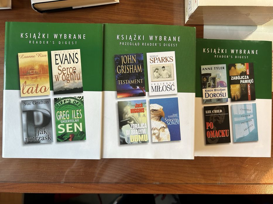 Książki wybrane Reader,S Digest  5 tomów zielona seria
