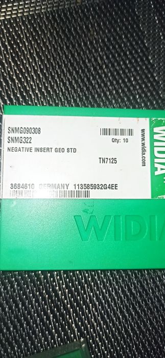 WIDIA płytki skrawajace