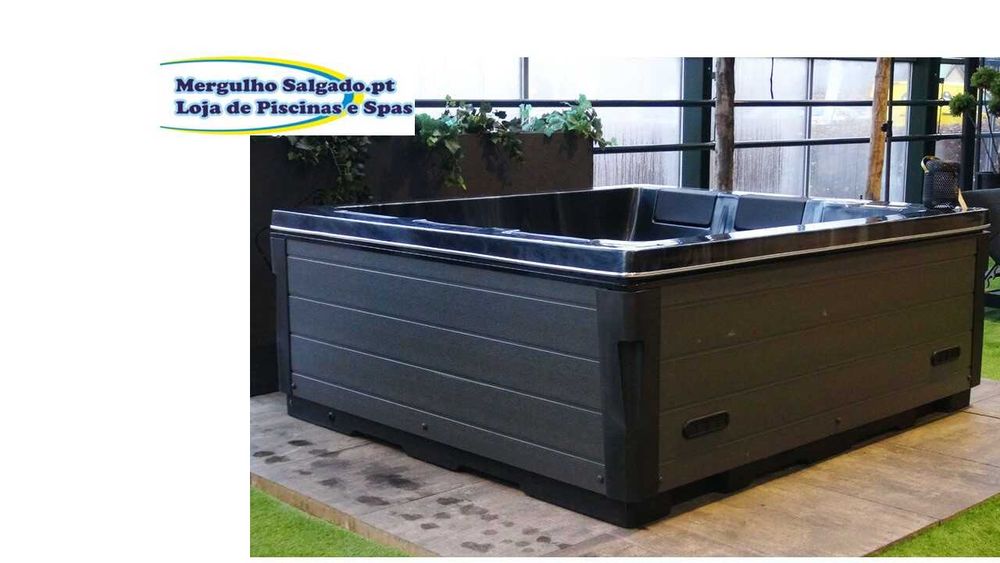 Spa 2 lugares linhas direitas 210 x 110 x 79 - 6.150€ - Mergulho Salgado Piscinas e Spas