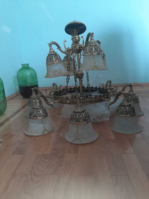 Люстра для високих стель НОВА.