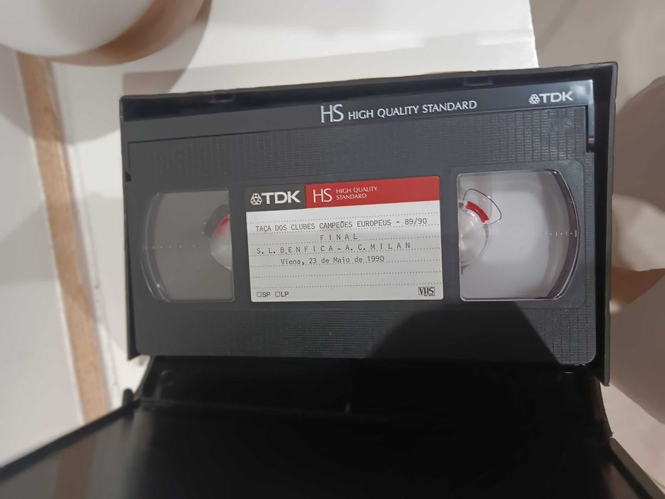 Fita VHS final da liga dos campeões benfica vs a.c milan